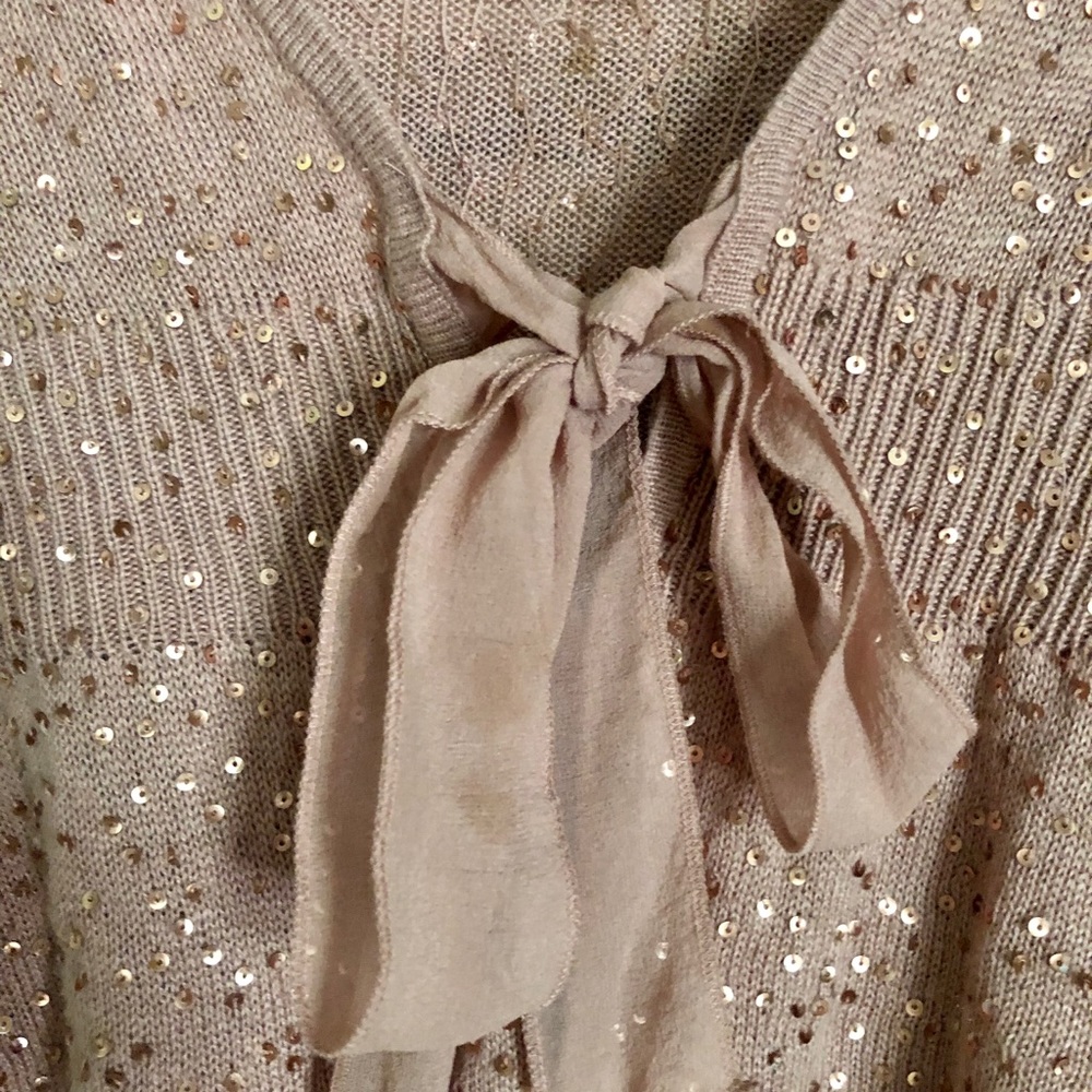 Arden B. LUXE Pink Sequin Cardigan - Picture 3 of 4